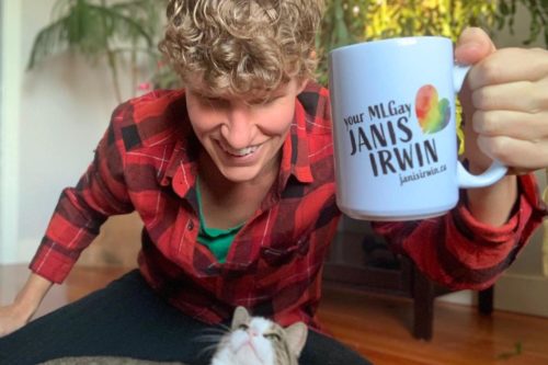 A thank you mug from Janis Irwin